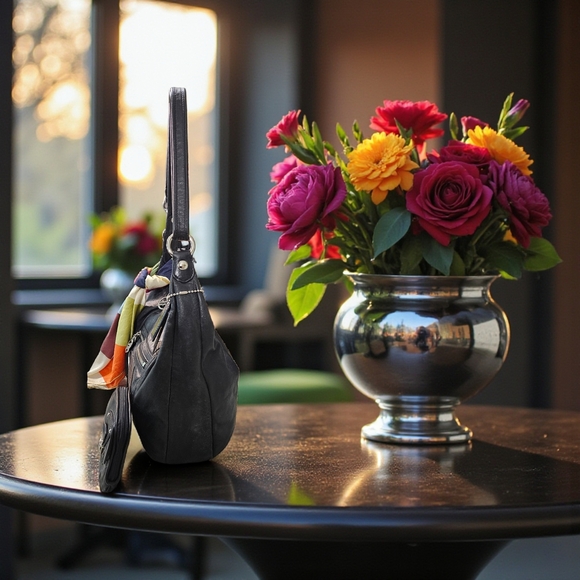 Coach 2010 Poppy LEGACY STARDUST Bag W/Legacy Wristlet & Scarf - Picture 14 of 16